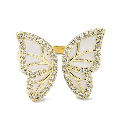 Rack Plating Real 18K Gold Plated Brass Rings RJEW-B054-01G-01-1