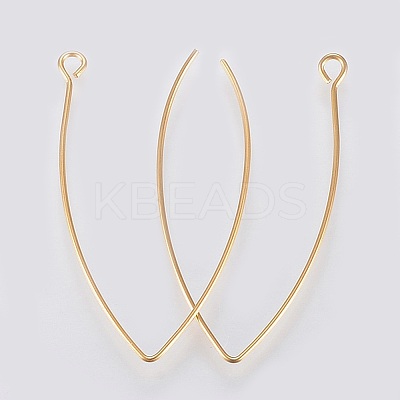 Ion Plating(IP) 304 Stainless Steel Earring Hooks X-STAS-K184-05-01G-A-1