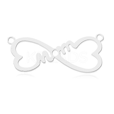 Tarnish Resistant 201 Stainless Steel Connector Charms STAS-N090-LA870-1-1