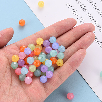 Transparent Acrylic Beads TACR-S154-62E-1