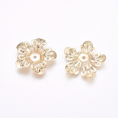 Rack Plating Brass Bead Caps KK-D530-11LG-1