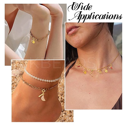 6pcs 6 Styles Brass Pendants KK-CJ0003-37-1