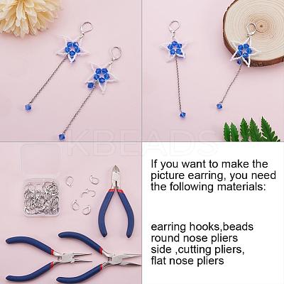 Tarnish Resistant 304 Stainless Steel Leverback Earring Findings STAS-L190-14P-1