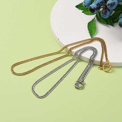 304 Stainless Steel Diamond Cut Chunky Curb Chains NJEW-JN03213-1