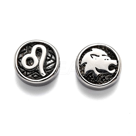 304 Stainless Steel Beads X-STAS-H156-01F-1