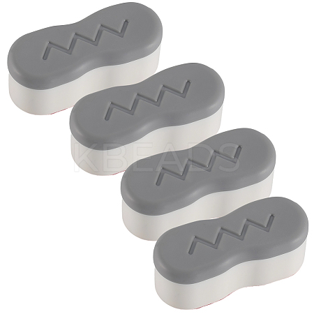 ABS Plastic Bidet Toilet Seat Bumpers with Strong Adhesive for Toilet Cover Adhesive AJEW-WH20060-61B-1