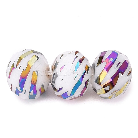 Electroplate Glass Beads EGLA-N026-01A-R03-1