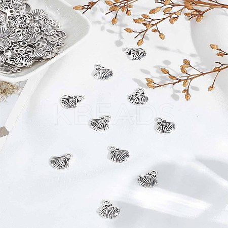 100Pcs Tibetan Style Alloy Charms FIND-LP0006-39-1