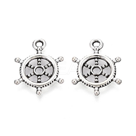 Tibetan Style Alloy Pendants TIBEP-T053-10AS-1