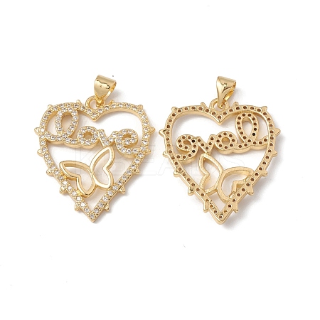 Rack Plating Brass Pendants KK-D087-32G-1