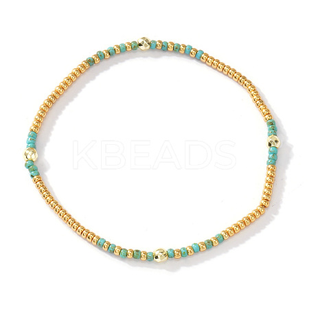 Bohemian Glass Seed Bead Stretch Bracelets for Women VC8065-8-1