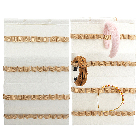 Felt Hanging Hair Claw Clip Organizer Holder for Women Girls AJEW-WH0534-05A-1