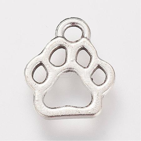 Tibetan Style Alloy Charms TIBE-S306-10AS-RS-1