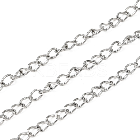 Non-Tarnish 304 Stainless Steel Curb Chains X-CHS-R005-100m-01-1