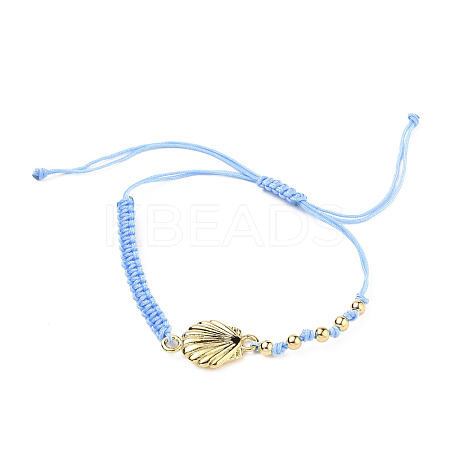 Adjustable Nylon Thread Braided Bead Bracelets BJEW-JB05545-03-1