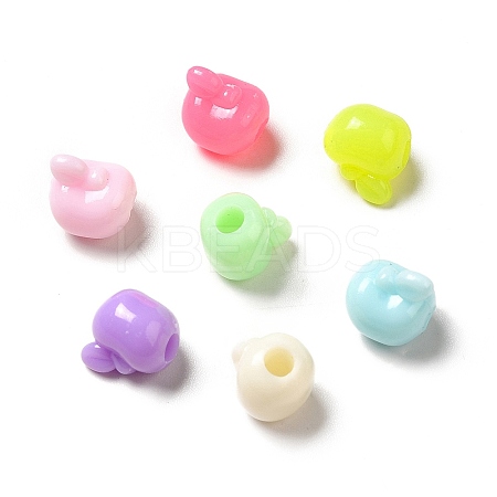 Macaron Color Opaque Acrylic Beads MACR-J122-10-1