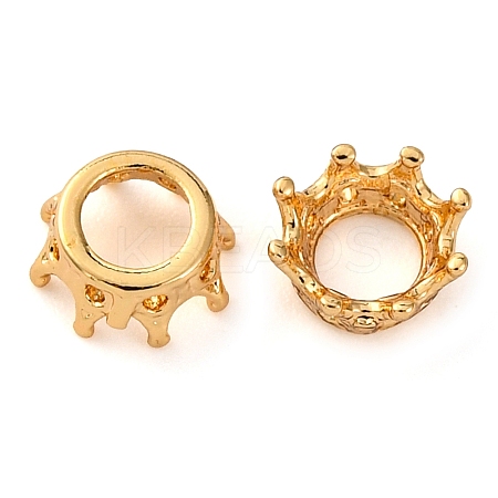 Crown Brass Beads KK-K378-45A-G-1