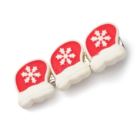 Christmas Theme Resin Alligator Hair Clips PHAR-JH00111-1