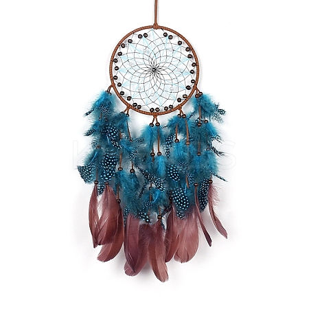 Woven Web/Net with Feather Hanging Ornaments PW-WG532D1-01-1