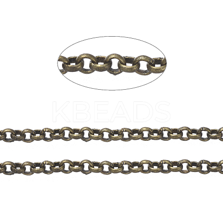 Brass Rolo Chains X-CHC-S008-002G-AB-1