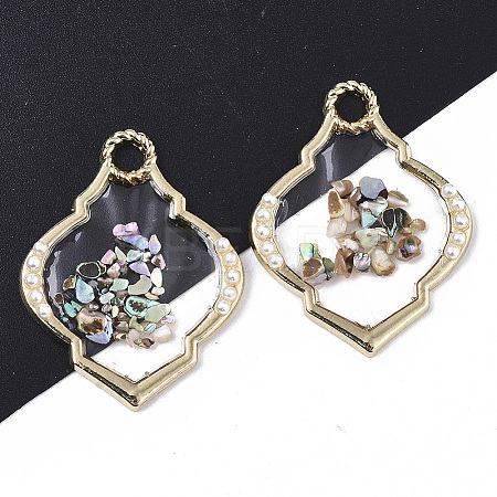 Epoxy Resin Pendants X-RESI-T045-002-1