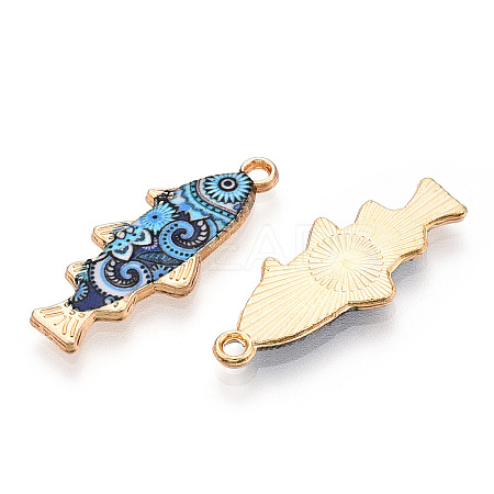 Alloy Enamel Pendants FIND-C037-16G-01-1-1