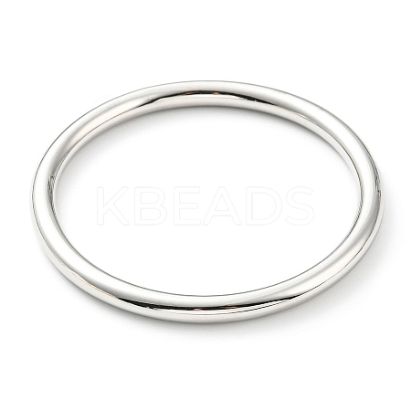 Non-Tarnish 304 Stainless Steel Simple Thin Plain Bangle for Women BJEW-B064-02P-1