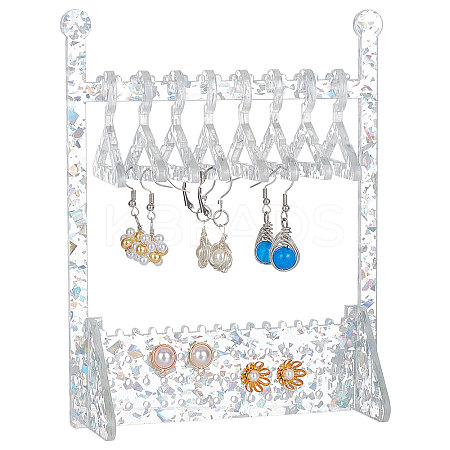 Transparent Acrylic Earring Display Stands EDIS-PH0001-27A-1