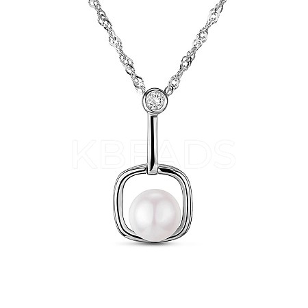 SHEGRACE Simple Elegant 925 Sterling Silver Necklace JN279A-1