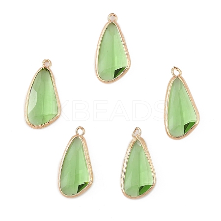 5Pcs Glass Pendants GLAA-YW0004-78D-1