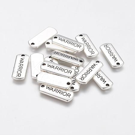 Tibetan Style Alloy Rectangle Pendants TIBEP-Q043-050-RS-1