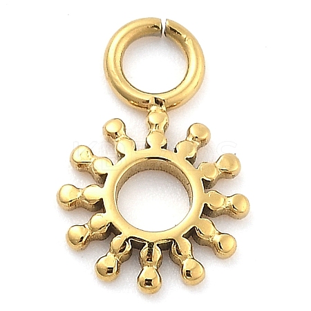 Ion Plating(IP) 304 Stainless Steel Charms STAS-P379-04F-G-1