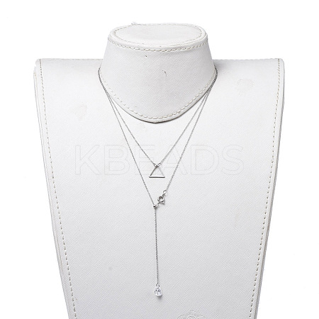 Lariat Necklaces & Pendant Necklaces Sets NJEW-JN02805-01-1