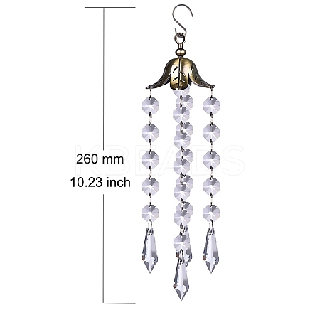 Crystal Glass Sun Catcher Pendant PW-WG3FF73-02-1