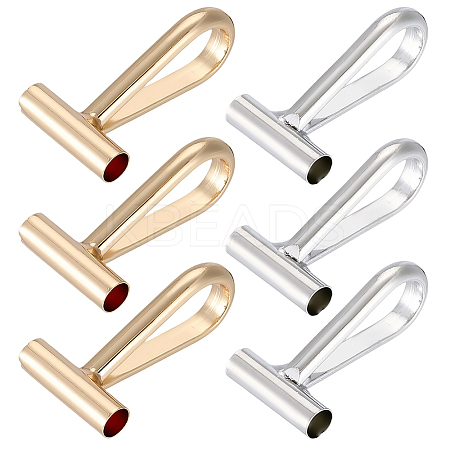 8Pcs 2 Colors Alloy Brooch Convert Pendant Hooks FIND-SC0019-07B-1