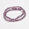 Electroplate Glass Beads Strands EGLA-D020-3x2mm-81-3