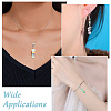 50Pcs 10 Style Natural & Synthetic Gemstone European Dangle Charms HJEW-CJ00093-7