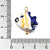 Ocean Themed Hand Painted Ceramic Porcelain Pendants PR-CBA0027-05G-03-3