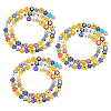 3 Strands Handmade Millefiori Glass Bead Strands LAMP-PH0001-41A-1