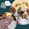 20Pcs Transparent Plastic Ring Viewer Magnifier Boxes CON-CA0001-024-5