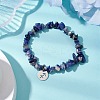 Natural Sodalite Stretch Bracelets BJEW-JB11147-09-2