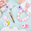 20Pcs 10 Styles Silicone Beads SIL-TA0002-90-8