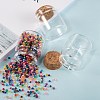 Glass Jar Glass Bottle for Bead Containers X-CON-E008-58x47mm-5