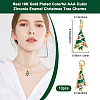 Brass Micro Pave Colorful Grade AAA Cubic Zirconia Pendants KK-BBC0015-36A-2