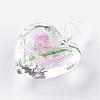 Handmade Luminous Lampwork Pendants LAMP-R136-04F-2