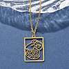 304 Stainless Steel Necklace NJEW-D330-01G-01-5