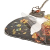 Stained Acrylic & Iron Suncatchers HJEW-F022-01C-2