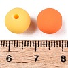 Rubberized Style Imitated Silicone Acrylic Beads MACR-T048-01C-16-3
