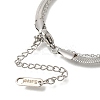 201 Stainless Steel Double Layer Snake Chain Necklaces STAS-B076-04P-3