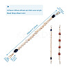 2Pcs 2 Style Wheat & Old Lace Acrylic Beads Bag Strap FIND-GN0001-04-3